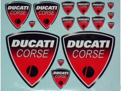 Ducati Aufkleber Shop buy online - Corse decal sets