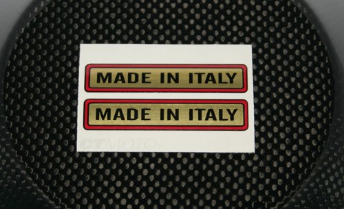 ducati made in italy vintage decals