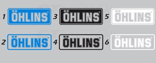 Sticker Vinilo Decal Vinyl Aufkleber Adesivi Autocollant Ohlins Suspension Ö KIT