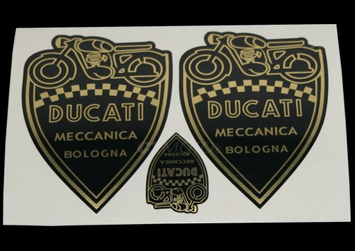 ducati meccanica bologna vintage decals