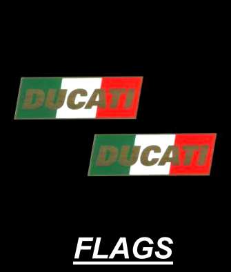 ducati italian flag decals