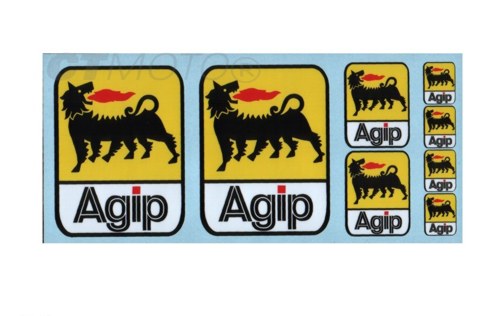agip  Réf Kit Stickers Autocollants Moto SPON-033 